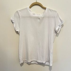 Brave Soul White Cuffed Short Sleeve Tee